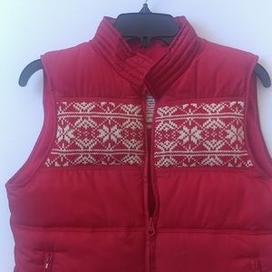 Old Navy | Red Puffer Vest, Size Small